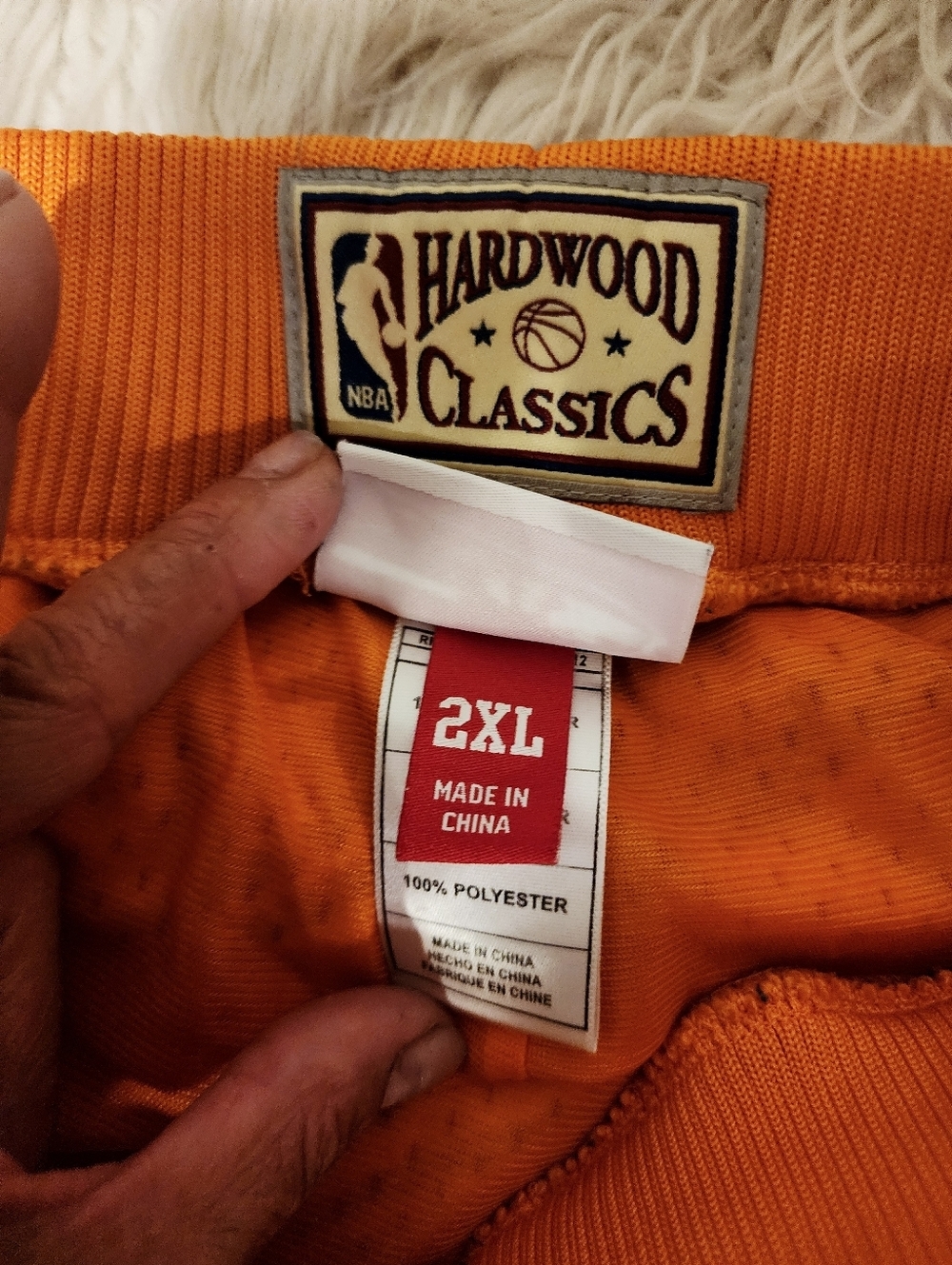 NBA HARDWOOD CLASSICS Mitchell & NESS Lakers Game Day Tribal Pattern Shorts -XXL - Picture 8 of 15